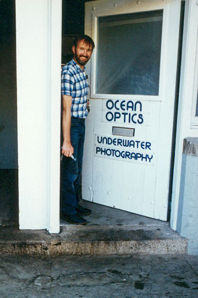 Dougal, Ocean Optics casement at Fort Bovisand